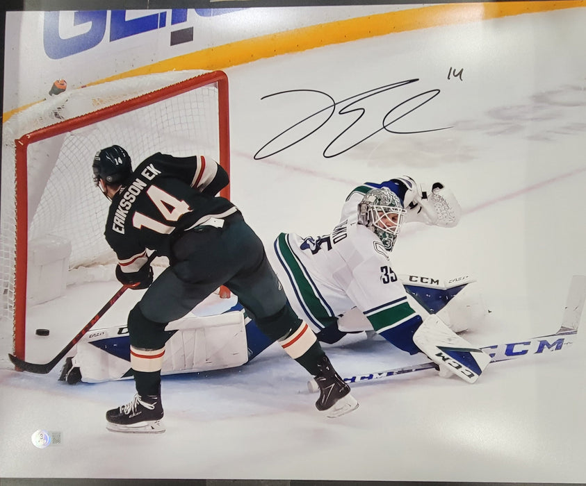 Joel Eriksson Ek Signed 16x20 Photo #4