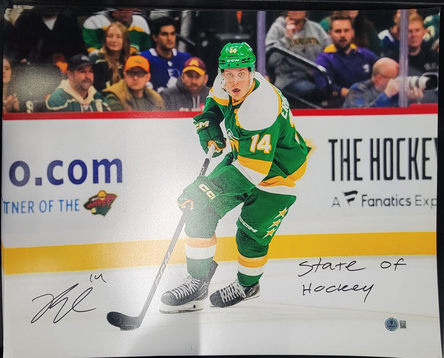 Joel Eriksson Ek Signed 16x20 Photo #6