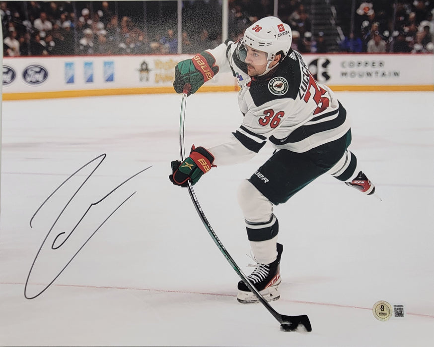 Mats Zuccarello Signed Shooting 11x14 Photo #4