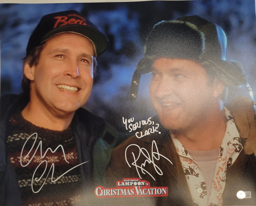 Randy Quaid & Chevy Chase Signed 16x20 Photo #2 W/ Inscription