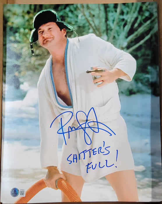 Randy Quaid Close Up Signed 11x14 Photo w/ 'Shitter's Full!'