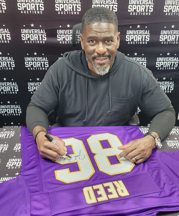 Jake Reed Signed Player Purple Football Jersey