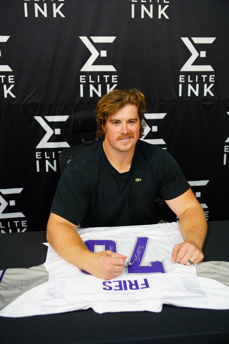 Will Fries Signed White Out Player Football Jersey