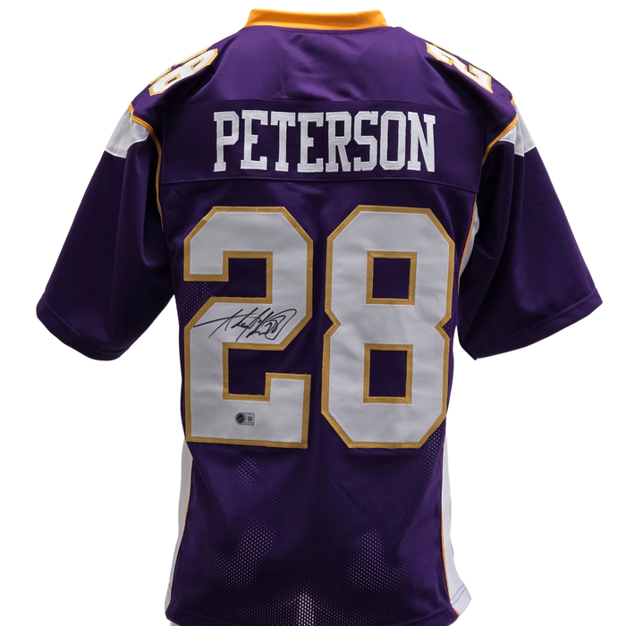 Adrian Peterson Signed Purple Player Football Jersey