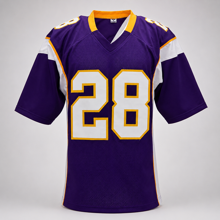 Adrian Peterson Signed Purple Player Football Jersey