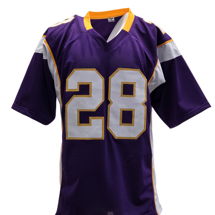 Adrian Peterson Signed Purple Player Football Jersey