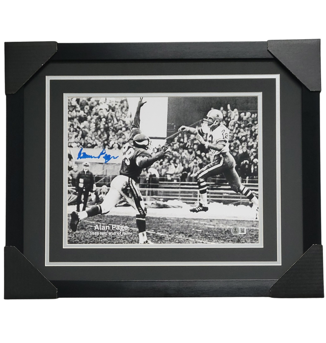 Alan Page Signed & Professionally Framed 11x14 Photo #2