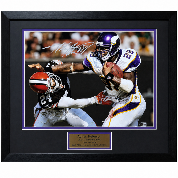Adrian Peterson Signed & Professionally Framed 16x20 Photo