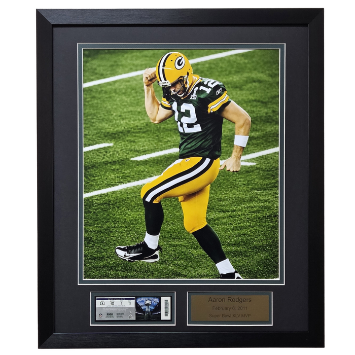 Aaron Rodgers Professionally Framed 16x20 Display