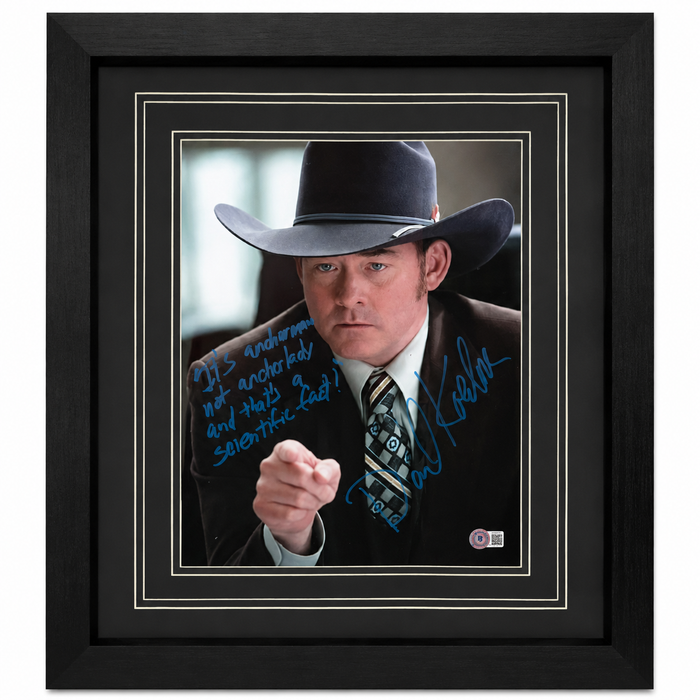 David Koechner Anchorman Signed & Professionally Framed 11x14 Photo w/ Inscription