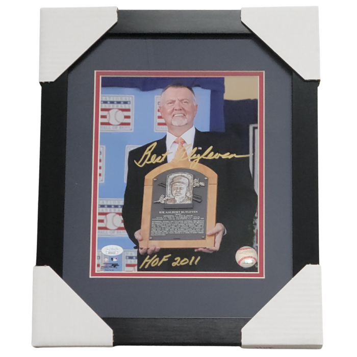 Bert Blyleven Hall of Fame Signed & Professionally Framed 8x10 Photo w/ HOF 2011