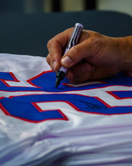 Bill Guerin Signed Player USA White Hockey Jersey w/ '2026 Gold'