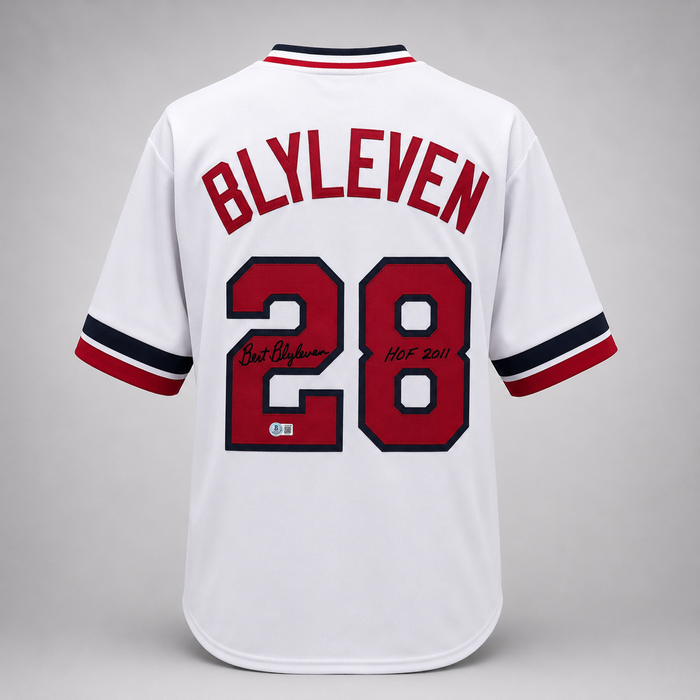Bert Blyleven Signed White Player Baseball Jersey