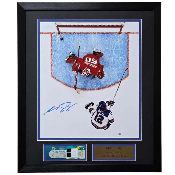 Matt Boldy Signed & Professionally Framed 16x20 Photo #3