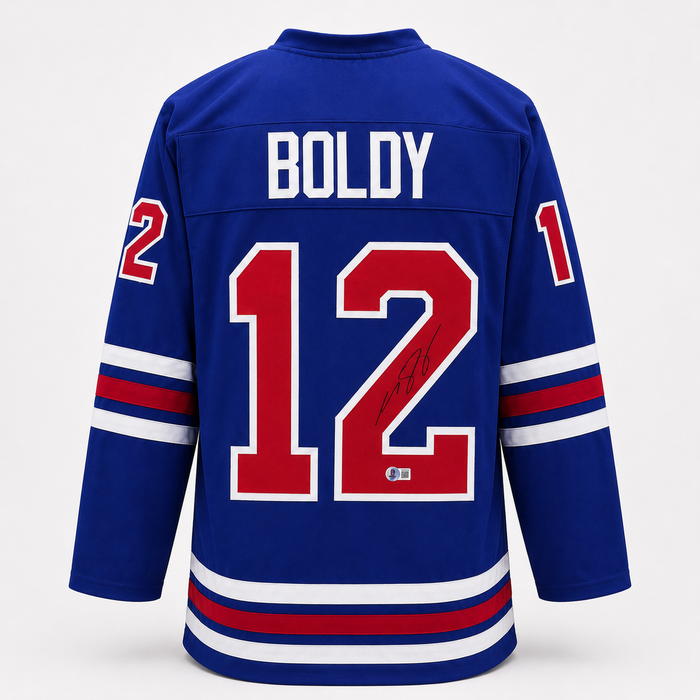 Matt Boldy Signed Player USA Blue Hockey Jersey