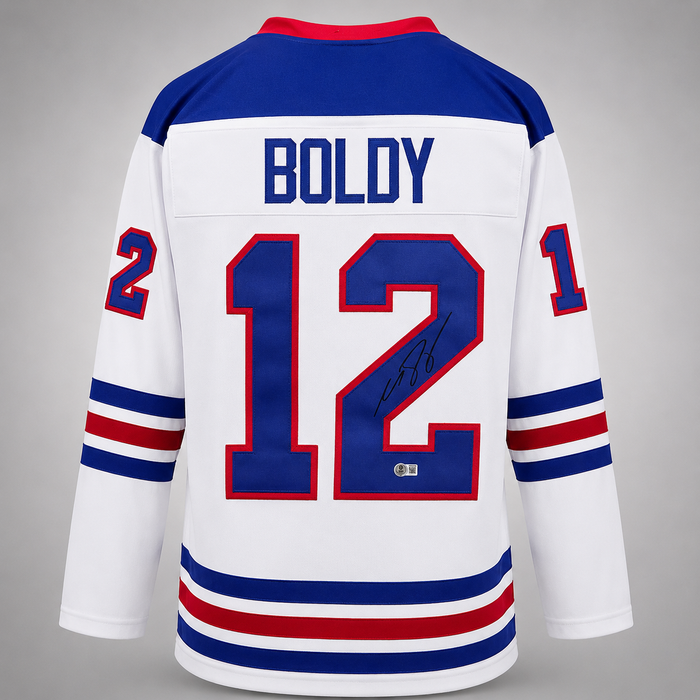 Matt Boldy Signed White USA Player Hockey Jersey