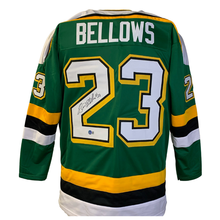 Brian Bellows Signed Custom Green Hockey Jersey Universal Sports Auctions