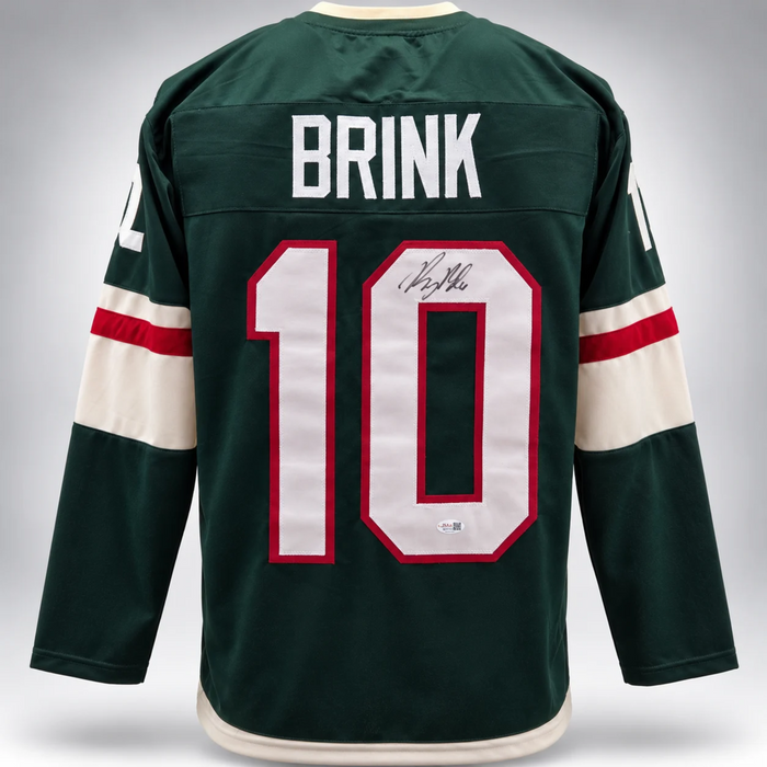 Bobby Brink Signed Green Player Hockey Jersey