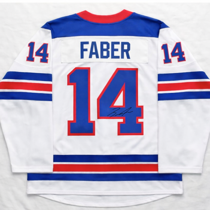Pre-Sale: Brock Faber Signed Player USA White Hockey Jersey