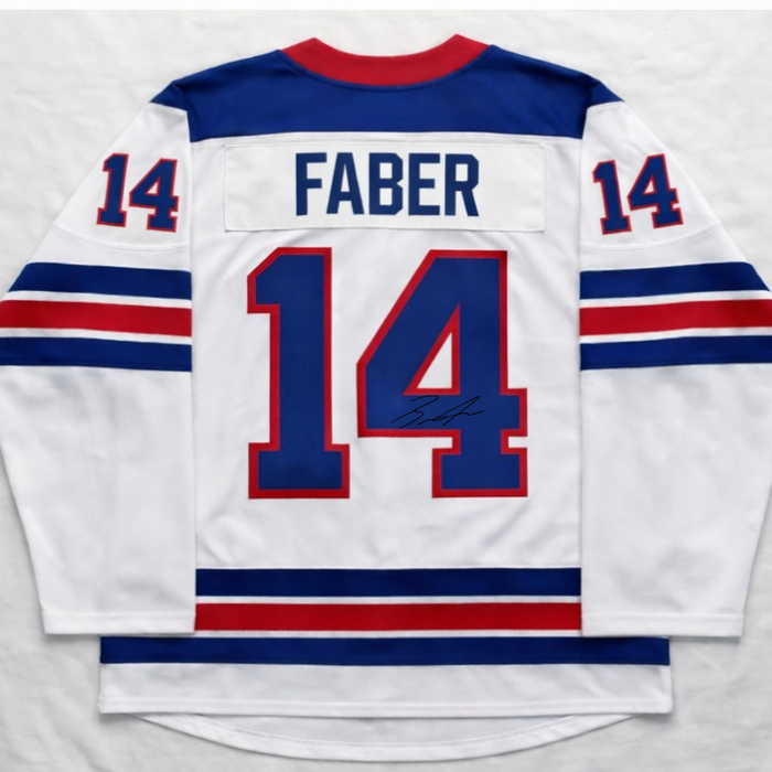 Pre-Sale: Brock Faber Signed Player USA White Hockey Jersey