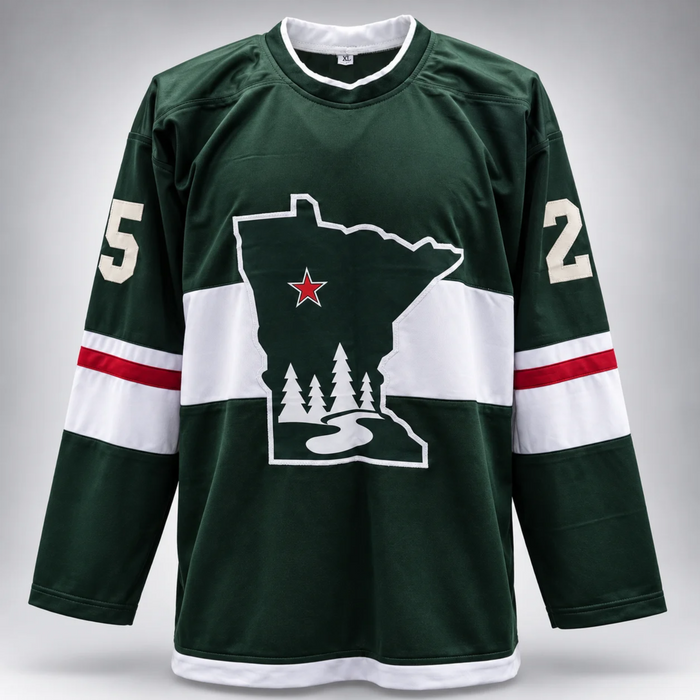 Jonas Brodin Signed Green Player Hockey Jersey