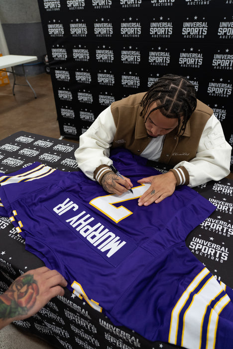 Byron Murphy Jr. Signed Throwback Player Football Jersey