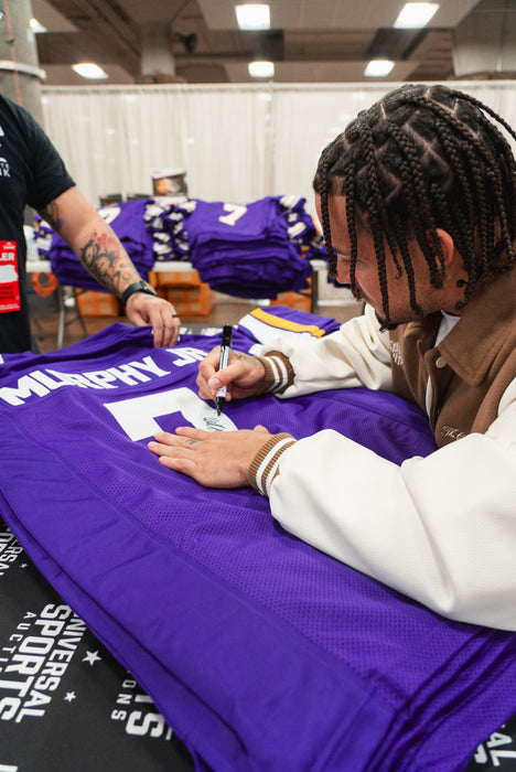 Byron Murphy Jr. Signed Throwback Player Football Jersey