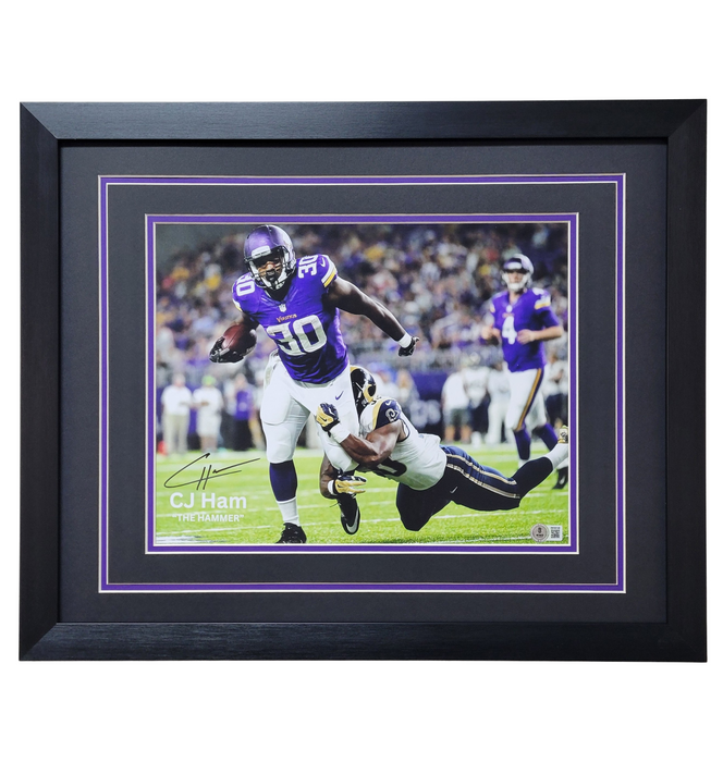 CJ Ham "The Hammer" Signed & Professionally Framed 11x14 Photo #2