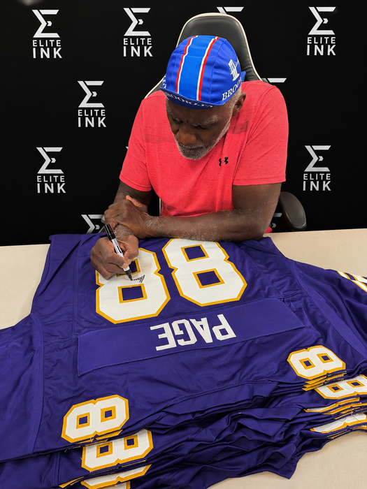 Alan Page Signed Purple Player Football Jersey