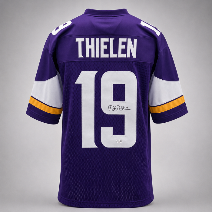 Adam Thielen Signed Purple Player Football Jersey