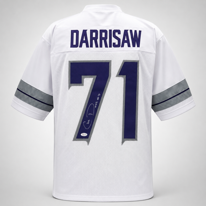 Christian Darrisaw Signed Whiteout Player Football Jersey