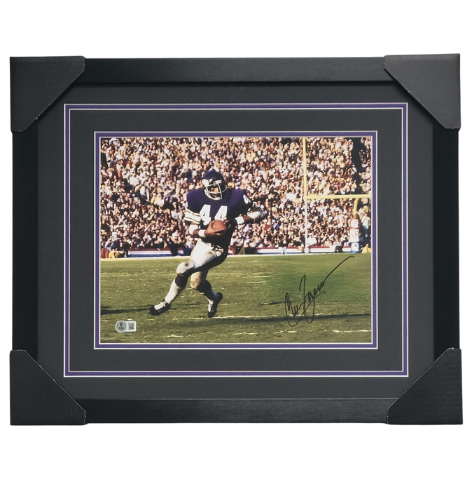 Chuck Foreman Signed & Professionally Framed 11x14 Photo #2