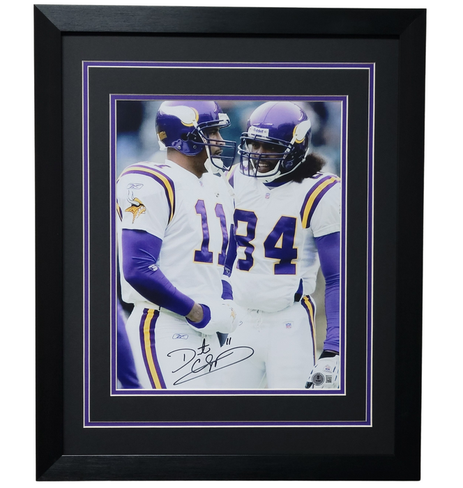 Daunte Culpepper w/ Moss Signed & Professionally Framed 11x14 Photo