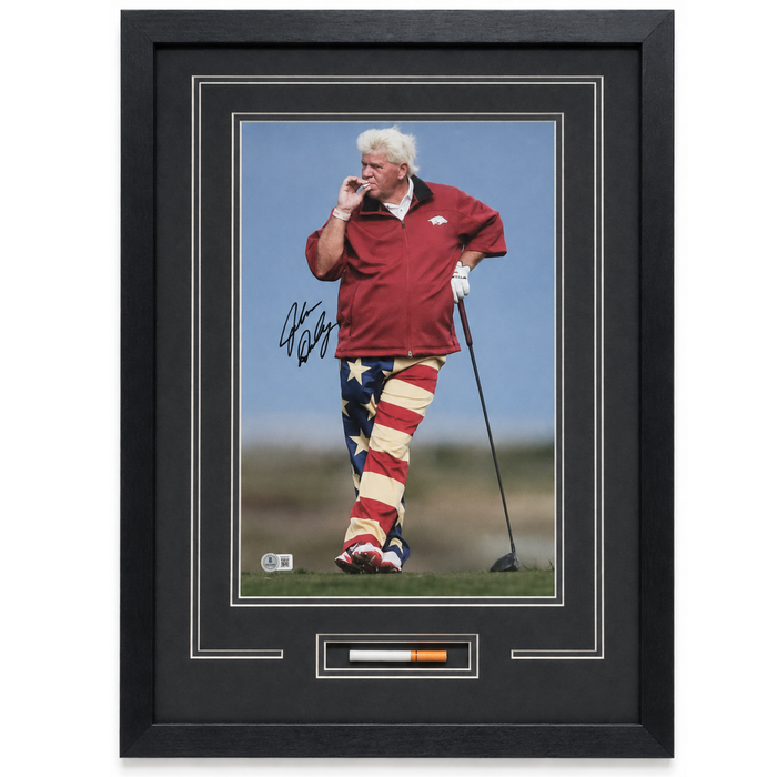 John Daly 'America' Signed & Professionally Framed 11x17 w/ Cigarette