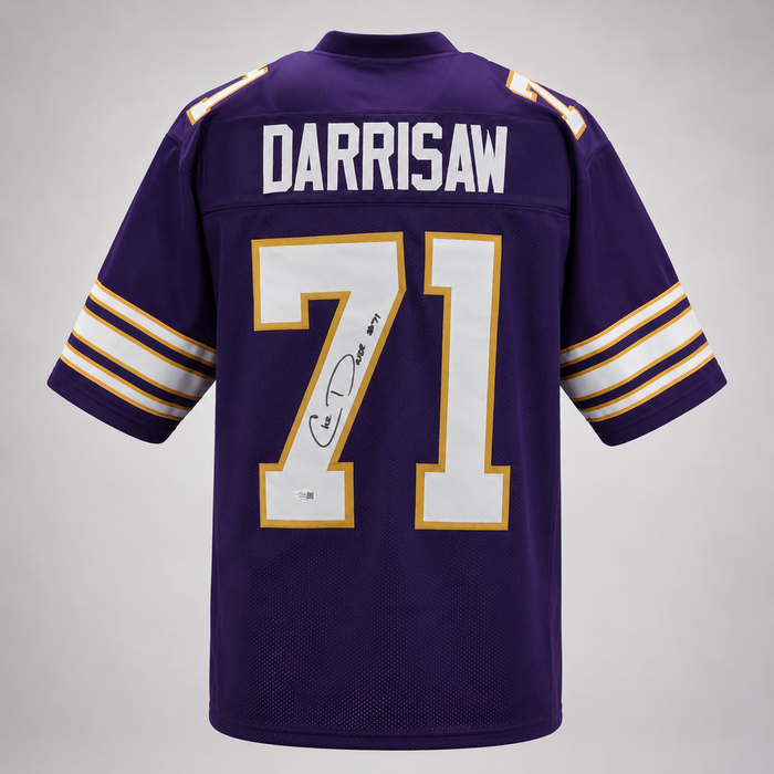 Christian Darrisaw Signed Throwback Player Football Jersey