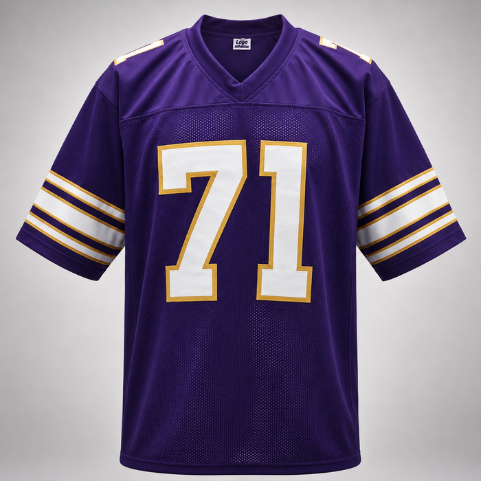 Christian Darrisaw Signed Throwback Player Football Jersey