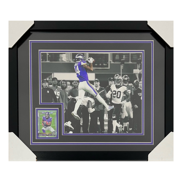 Stefon Diggs #1 Professionally Framed 11x14 Rookie Card Display