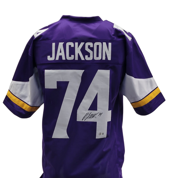 Donovan Jackson Signed Purple Player Football Jersey