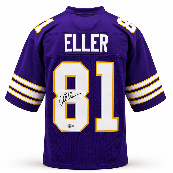 Carl Eller Signed Player Purple Football Jersey