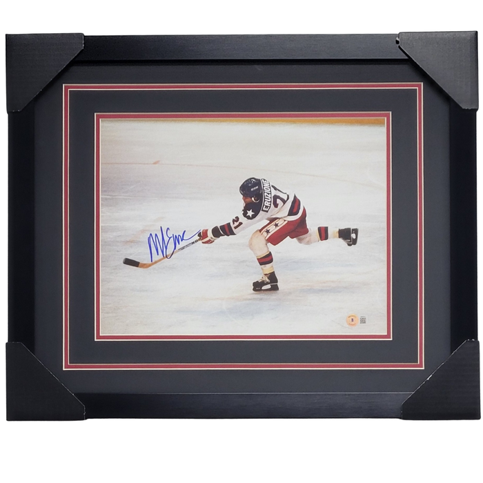 Mike Eruzione Signed & Professionally Framed 11x14 Display #5