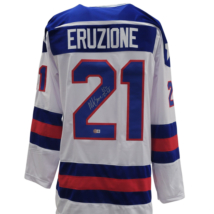 Mike Eruzione Signed Custom USA Hockey Jersey