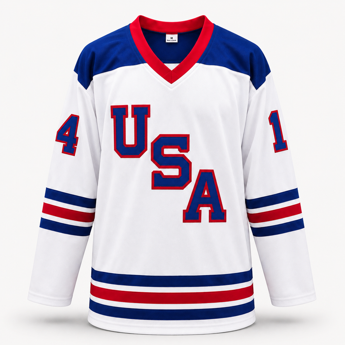 Brock Faber Signed Player USA White Hockey Jersey