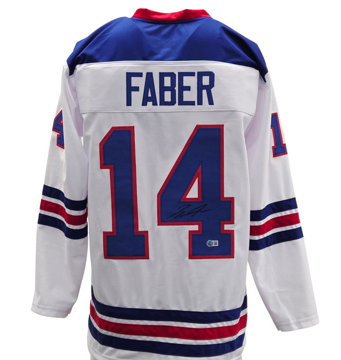 Brock Faber Signed Player USA White Hockey Jersey