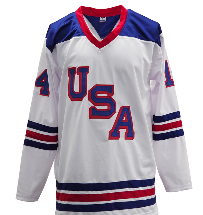 Brock Faber Signed Player USA White Hockey Jersey