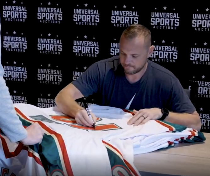 Marian Gaborik Signed White Player Hockey Jersey