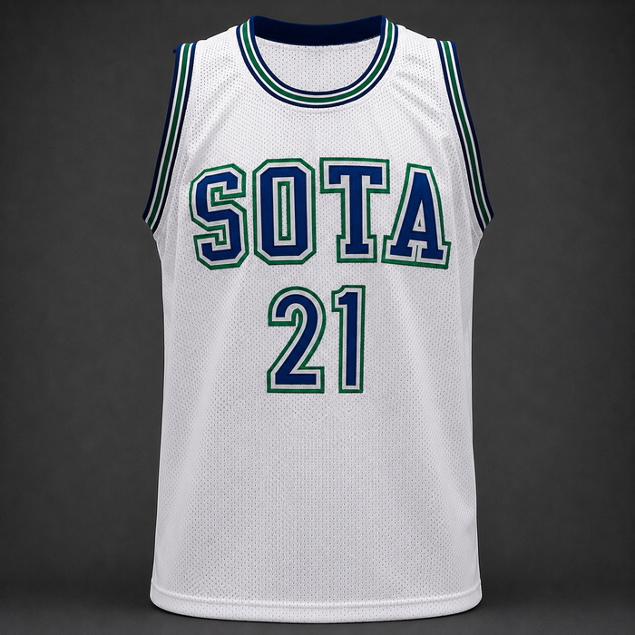 Kevin Garnett Signed White Player Basketball Jersey