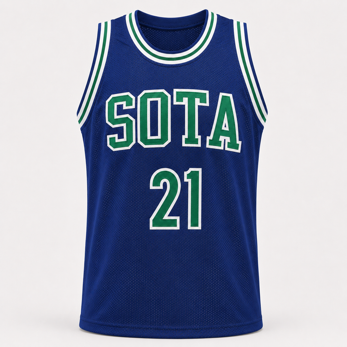 Kevin Garnett Signed Blue Player Basketball Jersey