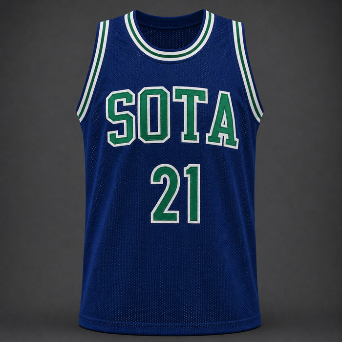 Kevin Garnett Signed Blue Player Basketball Jersey