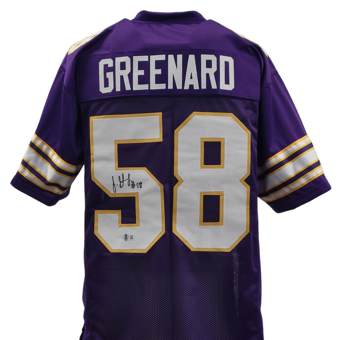 Jonathan Greenard Signed Custom Purple Throwback Football Jersey