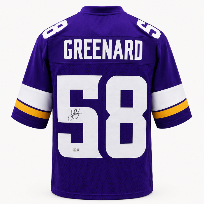 Jonathan Greenard Signed Player Purple Football Jersey